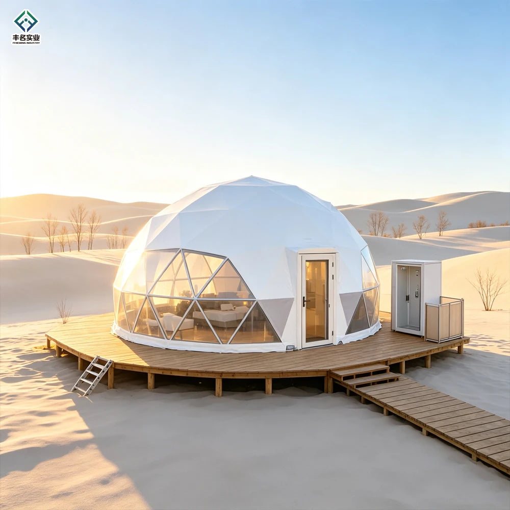 Luxury Modern Transparent PVC Four-Season Custom Garden Hotel Igloo Glamping House Geodesic Dome Tent