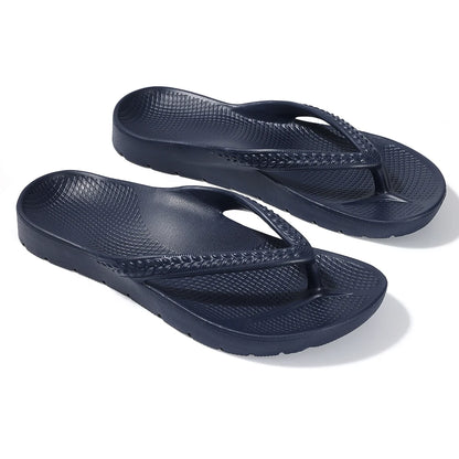Asgard Summer Flip Flops Comfort Non-slip Flat Rubber Sandals With Stretchable Strap Unisex Cozy Casual  Beach Vacation Slippers