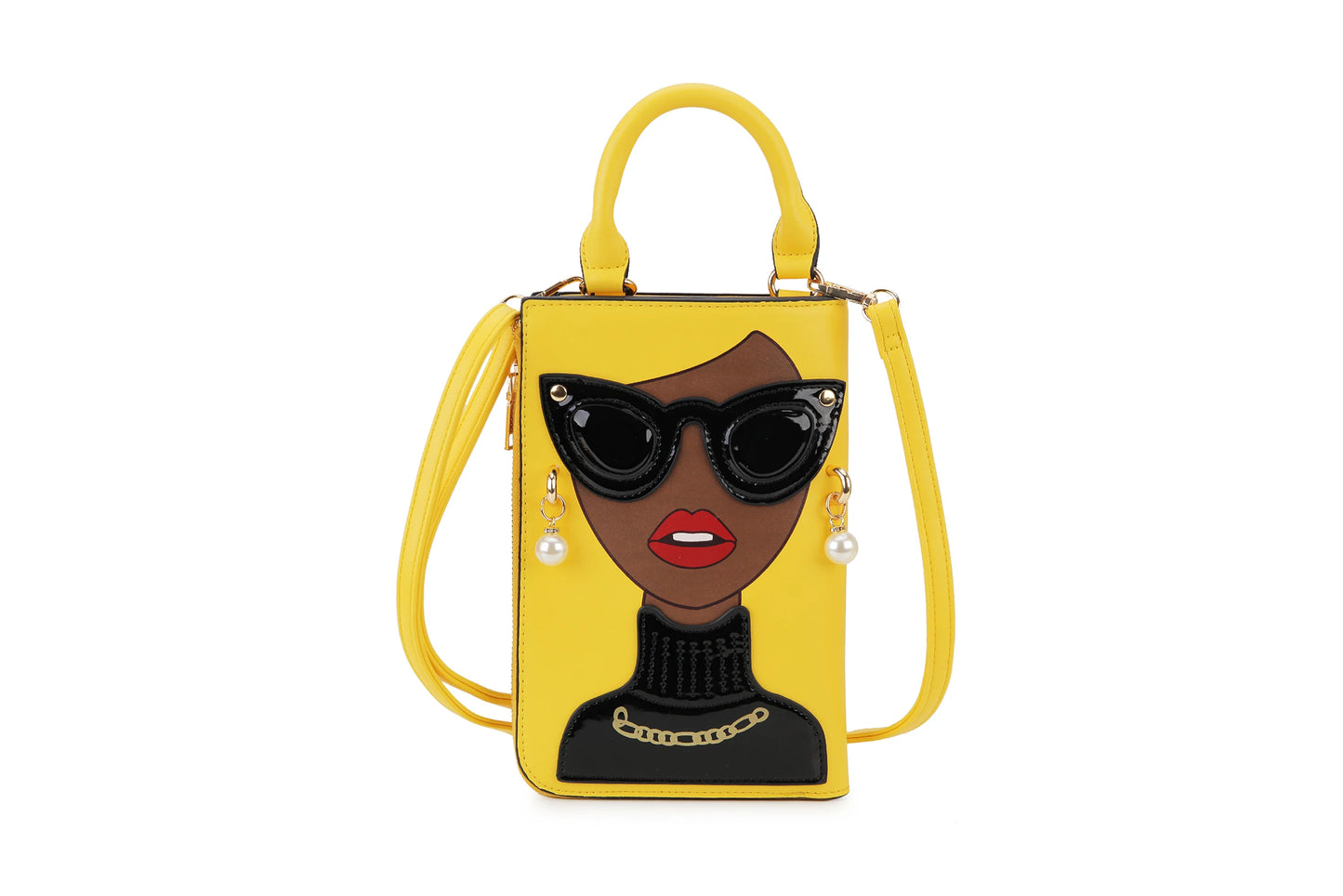 Sexy Lady Face Purses and Handbags for Women Fashion Designer Chain Shoulder Bag Party Clutch Funky Female Crossbody Bags 2022