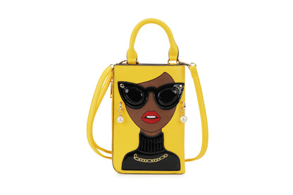 Sexy Lady Face Purses and Handbags for Women Fashion Designer Chain Shoulder Bag Party Clutch Funky Female Crossbody Bags 2022