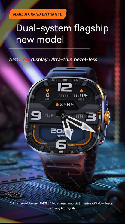 New 5G GPS Smartwatch 2026 2.16" AMOLED Camera WiFi NFC 32GB ROM 2100mAh Can Use SIM Card Clock Video Call Smart Watch Men Women