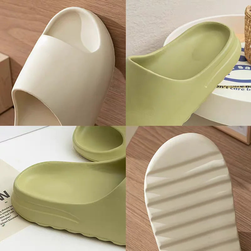 Brand High Quality Super Soft EVA Sole Summer Slippers for Men Bathroom Slippers Home Slides Couple Beach Sandals Male Slipper