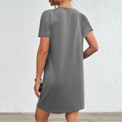 Women's Elegant Dresses Fashionable Solid Color Dress Casual Holiday Sports Short Dresses Long One-Piece Dress Gown vestidos