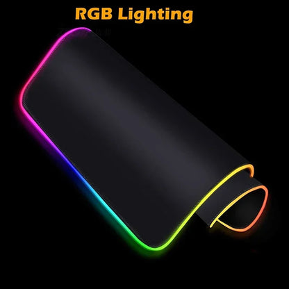 RGB Gaming Mousepad Space Mouse Mats LED Large Gamer Mousepads Keyboard Pads Luminous Desk Mat Final Fantasy Mouse Pad Backlit