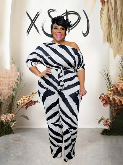 Women Jumpsuit Long Elegant Off Shoulder Sexy Female Jumpsuit Half Sleeve One Piece Plus Size Jumpsuits Wholesale Dropshipping