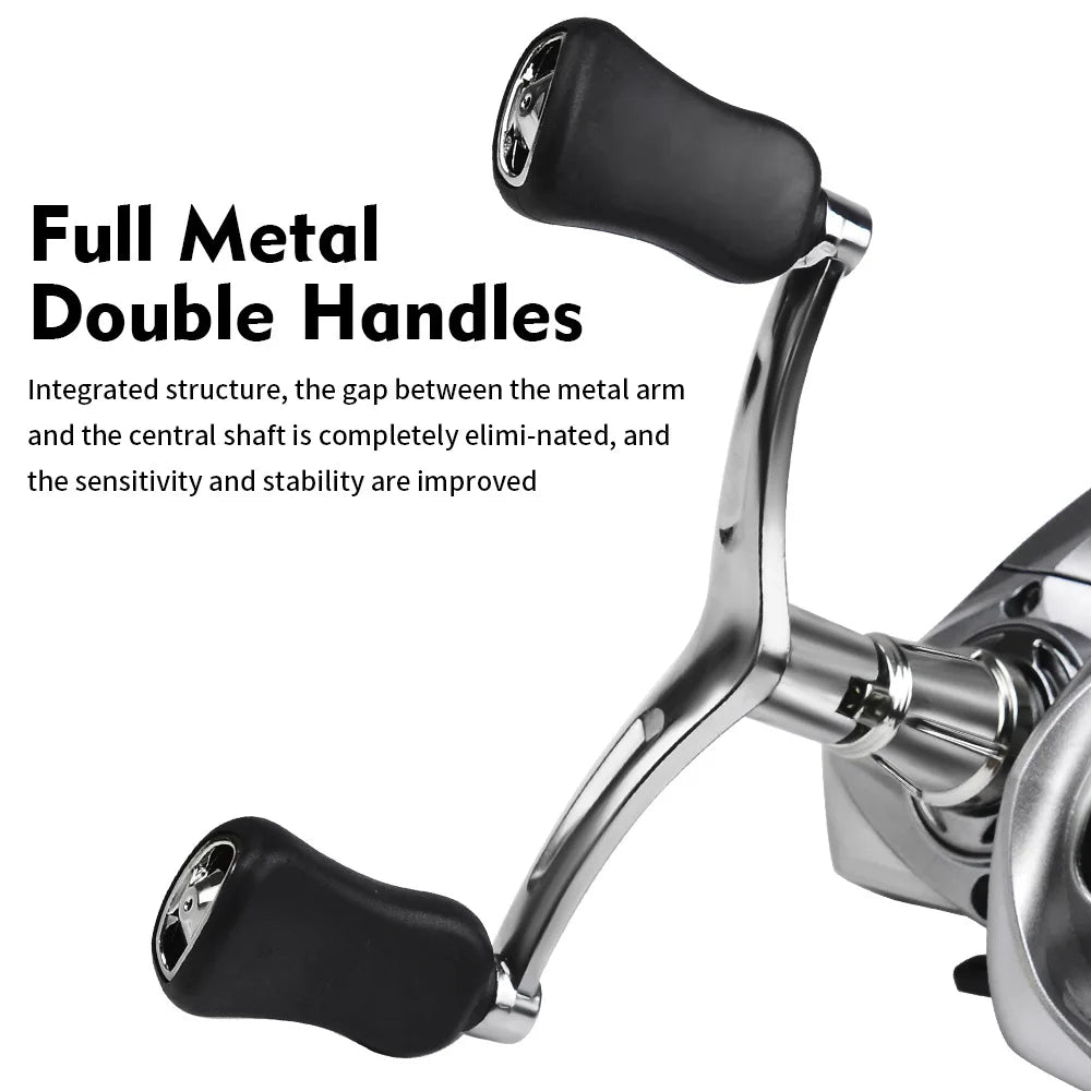 Spinning Fishing Reel 7+1BB Stainless Steel Bearings 5.2:1 6KG Max Drag Left Right Handle Saltwater Freshwater Lure Reel Tackle