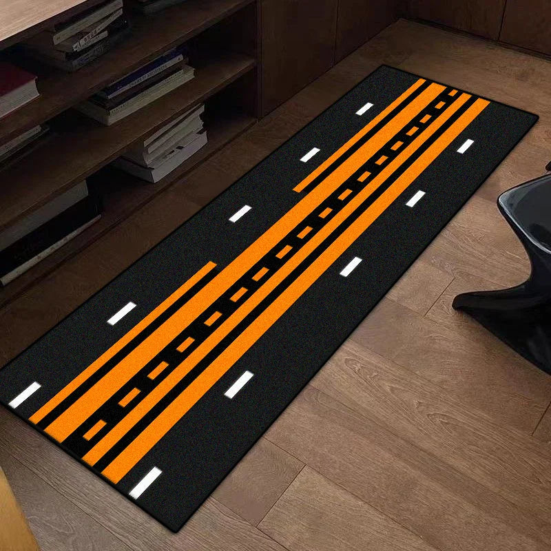 Motorcycle Special Carpet Anti-slip Bedroom Decor Rugs Creative Carpets for Living Room Home Long Strip Floor Mat Washable Rug