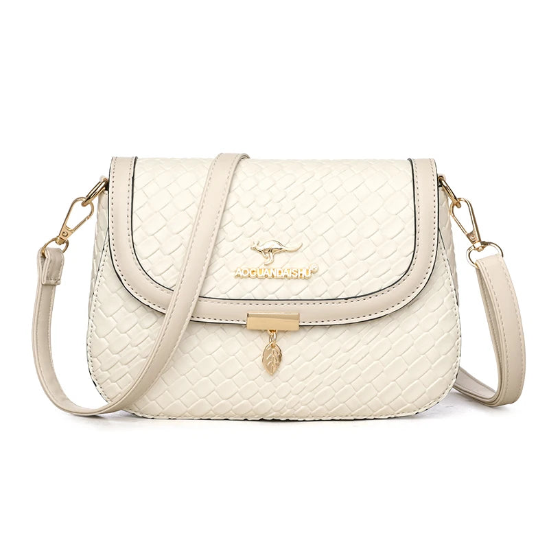 High Quality Soft Leather Purse Fashion Women Shoulder Messenger Bag Multi-pocket Wear-resistant Bag Luxury Ladies Handbag Sac