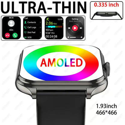 2026 new ultra-thin outdoor sports smartwatch, wirelesscommunication,suitable for men's and women'ssports,stepcounting,best gift