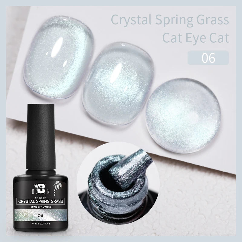 AWStorG 7.5ml Starlit Chameleon Cat Magnetic Gel Nail Polish Double Colors Semi Permanent UV Gel Varnish Need Black Base