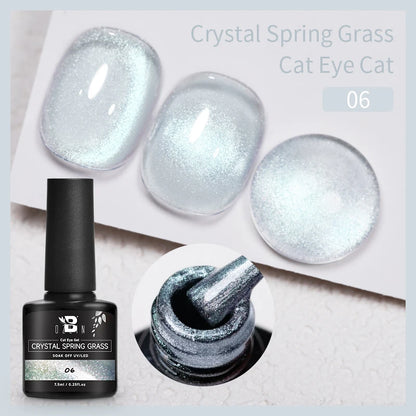 AWStorG 7.5ml Starlit Chameleon Cat Magnetic Gel Nail Polish Double Colors Semi Permanent UV Gel Varnish Need Black Base