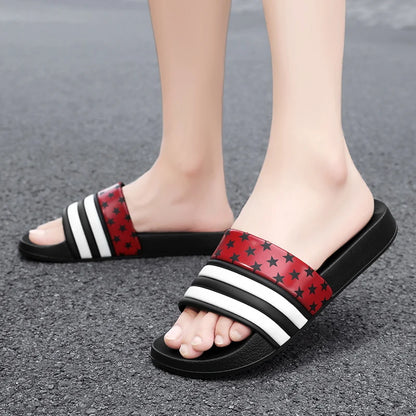 Plus Size Men Indoor Home Slippers Male Soft Comfortable Bath Slipper Men's EVA Flat Thick Platform Outdoor Beach Sandals Summer