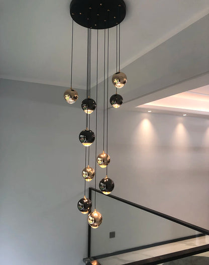 Modern Crystal stair chandelier lights indoor lighting Ceiling lamp hanging light led Chandeliers for living room indoor lightin