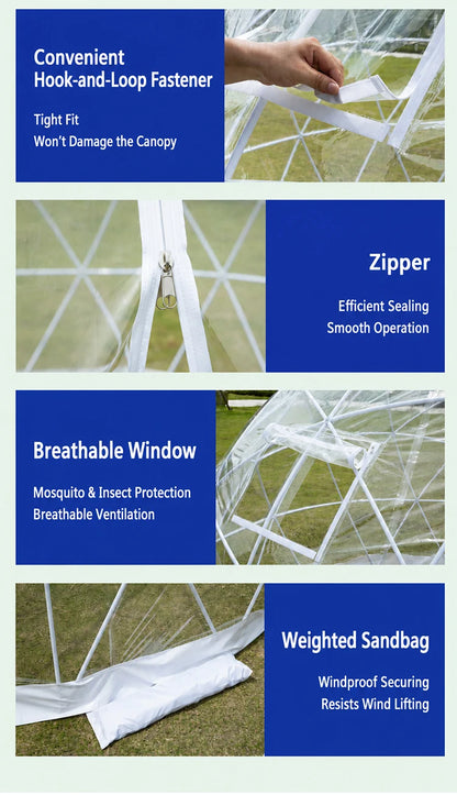 Geodesic Dome Tent Transparent Bubble Camping Tent Luxury Outdoor Resort Garden Customized