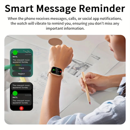 1.83-Inch Smart Watch for Men And Women - Wireless Call Watch, with APP Message Notification, Calculator, Alarm Clock