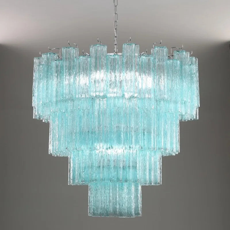 Luxury Glass Pendant Ceiling Light Fixture Chandelier Led Ceiling Lamp Modern Hanging Chandelier Lights Salon Chandeliers Lustre