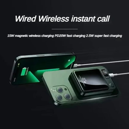 Lenovo PD22.5W Magnetic Wireless Large‑Capacity 500000mAh Portable Fast Charging External Battery Power Bank For iPhone Samsung