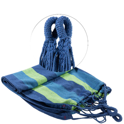 Outdoor Camping Canvas Hammock (220X80Cm / 87X32 in), Single-Person Outdoor Hammock with Two 2m Inch Long Straps and Storage Bag, Durable and Easy to Install, Can Support 300 Pounds, Portable Hammock, Ideal for Outdoor/Indoor