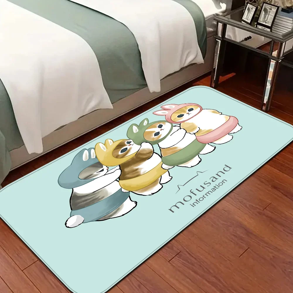 Funny Cat M-Mofusand  Floor Mat Bathroom Mat Kids Room Bedroom Decoration Anti-Slip Doormat Living Room Bedside Area Rugs