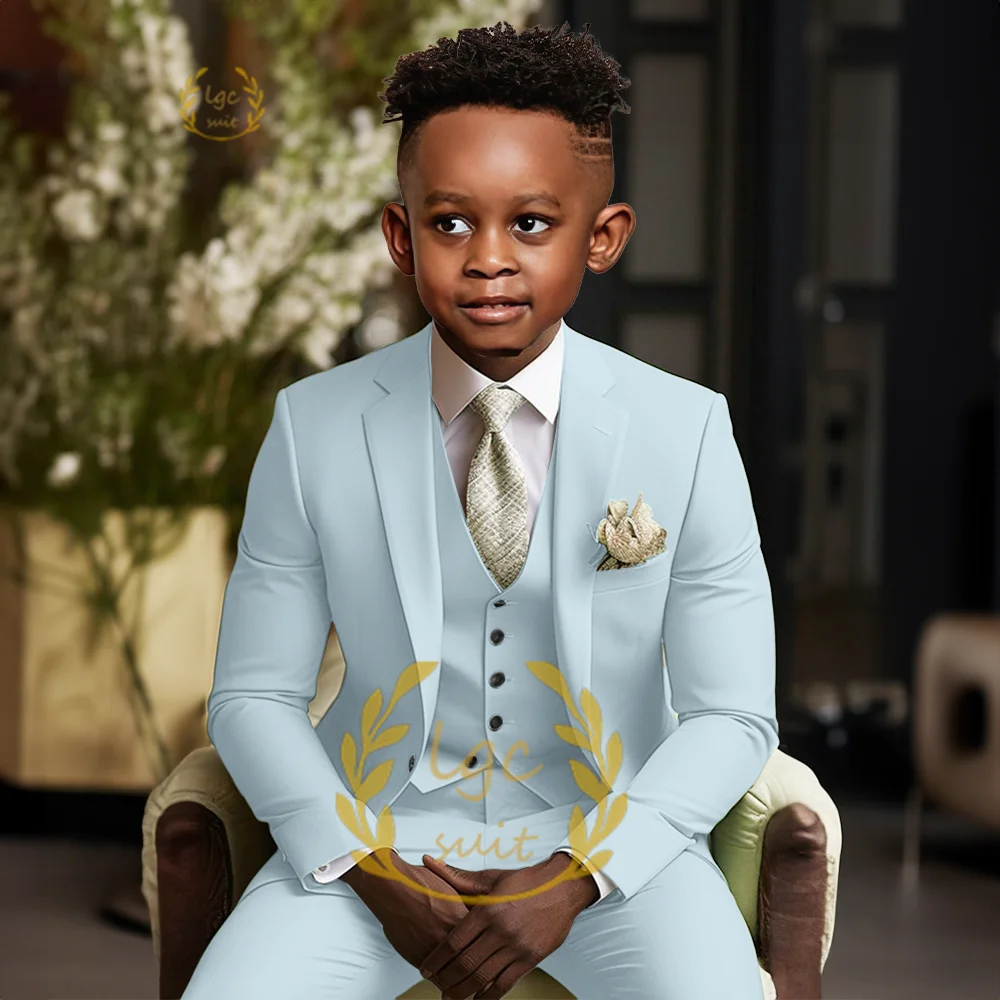 Boys single button suit 2 piece suit for children aged 3 to 16 years old for wedding party banquet formal occasion custom suit