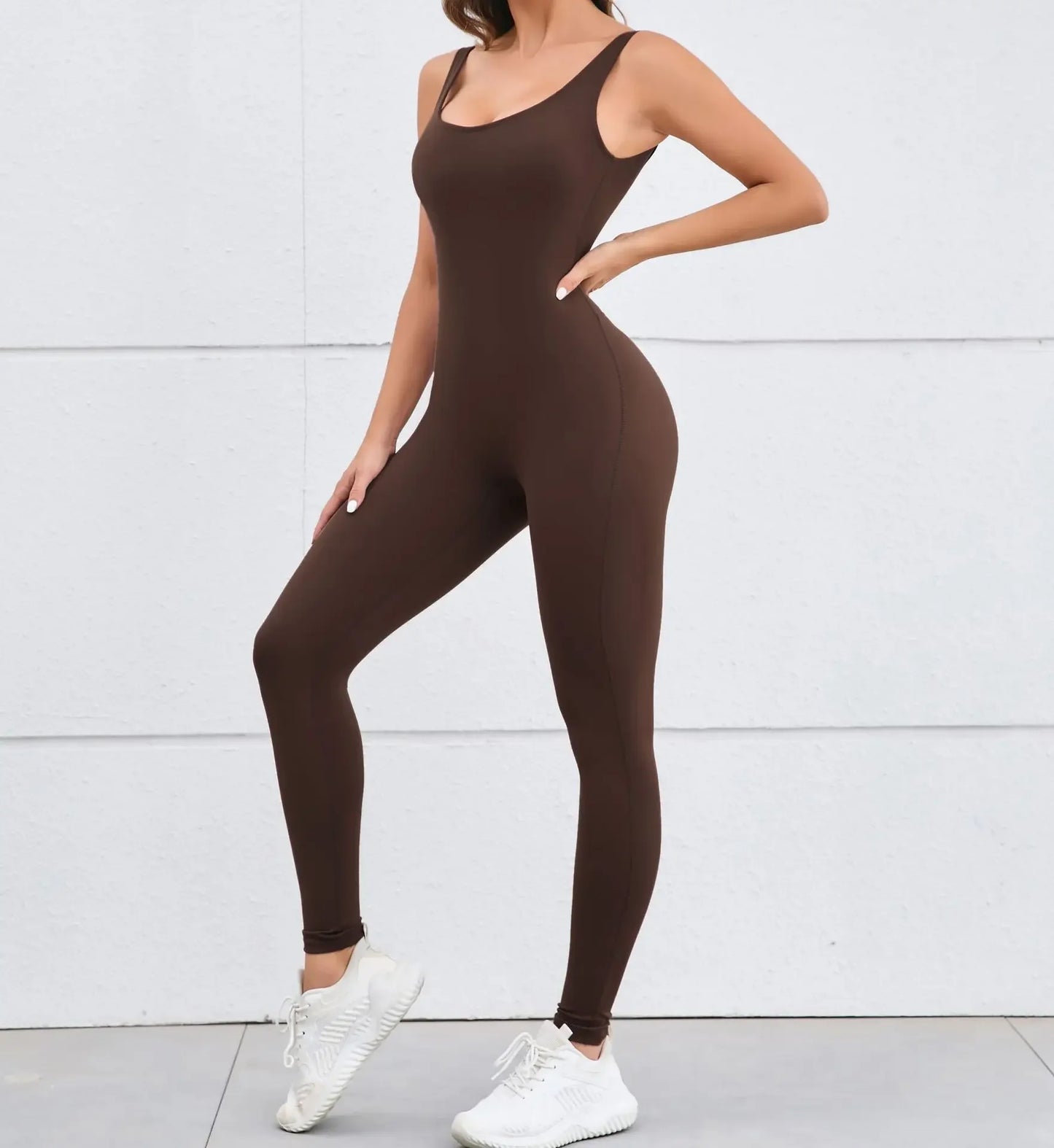 Gym Jumpsuit Woman Padding Sports Overalls for Women Push Up Rompers for Woman Clothes Monos Mujer Gray Coffee Navy Black Red