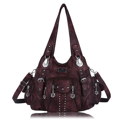 Fashion Handbags Women Shoulder Bags PU Leather Handbag Female Satchel Big-capacity Shoulder Purse Bag Bolsa Feminina