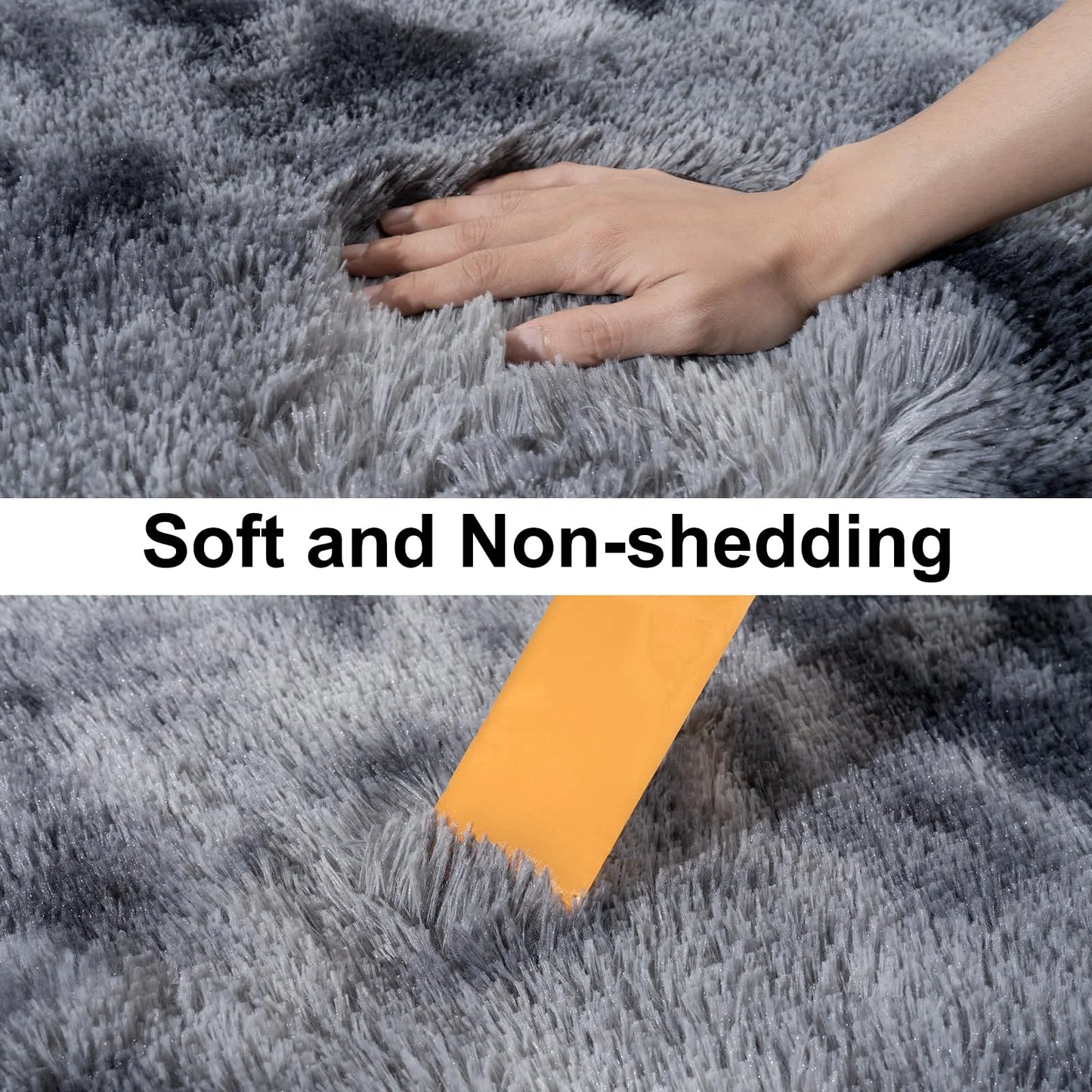 VIKAMA Ultra-Soft Running Rug Bedroom & Hallway Anti-Slip Mat Fluffy Plush Bedside Dormitory Carpet Home Decor