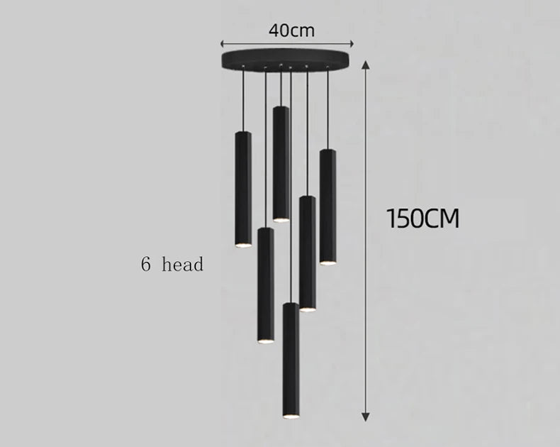 Modern home decor led lights pendant light lamps forstaircase Chandeliers for living room hanging light indoor lighting