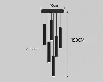 Modern home decor led lights pendant light lamps forstaircase Chandeliers for living room hanging light indoor lighting