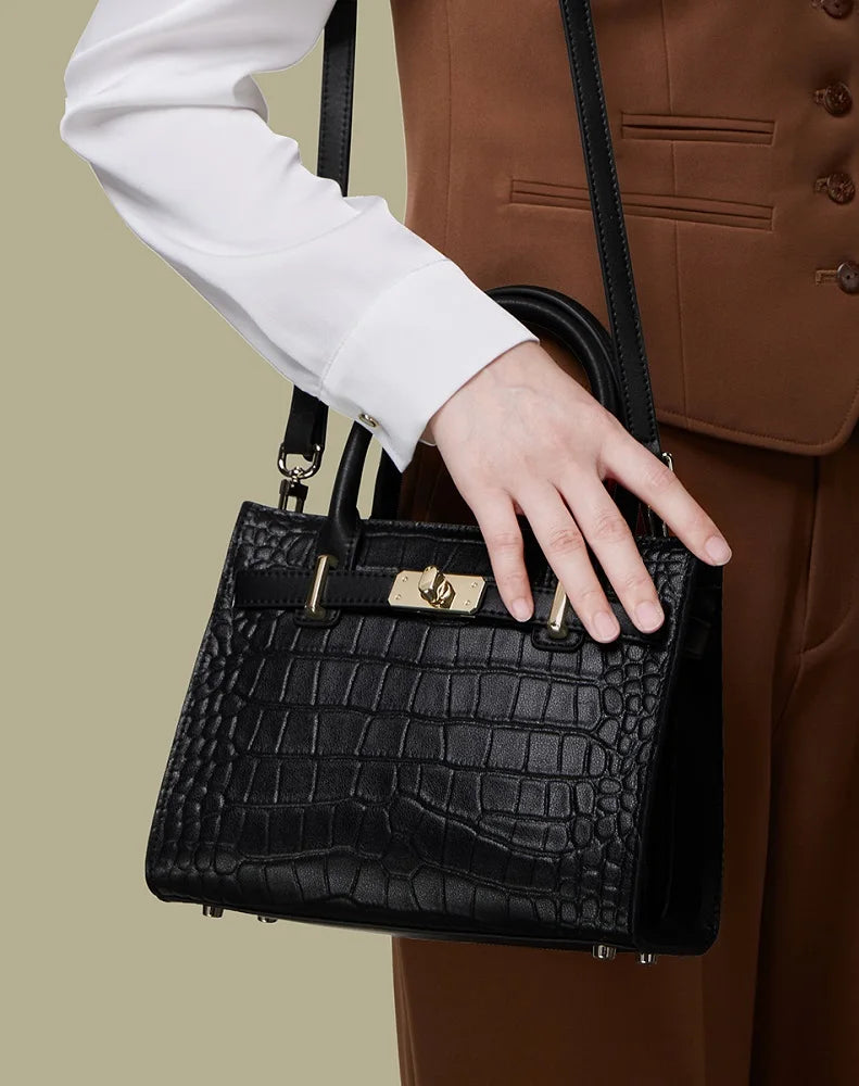 New Arrived ZOOLER Woman Genuine Leather Bag Real Skin Female Shoulder Bags for Business Ladies Top Handle Handbags Purse#wg383