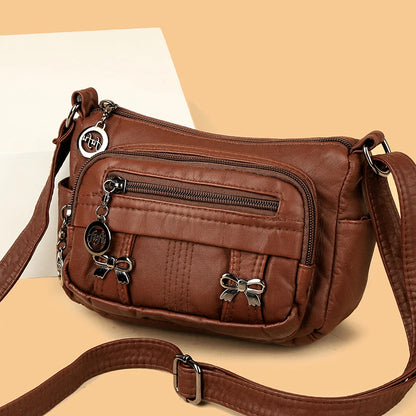 Women Bag High Quality Woman's Soft PU Leather Shoulder Bags Multi-Layer Classic Crossbody Bag Luxury Designer Handbag and Purse