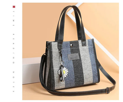 Fashion Messenger Bags For Women Shoulder Ladies Designer Handbag Solid Large Capacity Casual Canvas Shoulder Female Bag