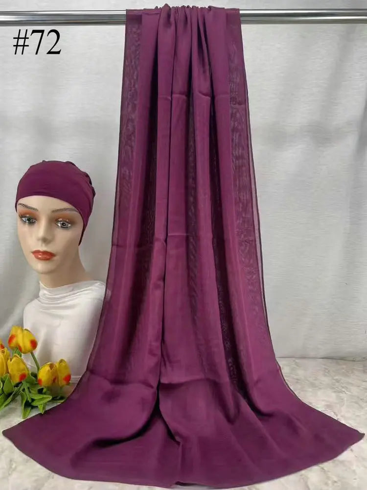 110colors Modal Hijab with Modal Undercap Set Basic Stretchy Pullover Headscarf Thin Breathable Sunscreen Head Wrap Hijabs Scarf