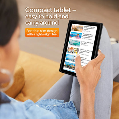 7-inch Android 13 Tablet, 4 (2+2) GB RAM, 32GB storage, 3500mAh battery, HD 1024x600 IPS display, Dual cameras, WiFi, Bluetooth