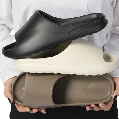 men Soft Sole Eva Home Slippers Women Indoor Mute Non Slip Bathroom Slides Woman Lightweight Summer Beach Flip Flops Flat Sandal