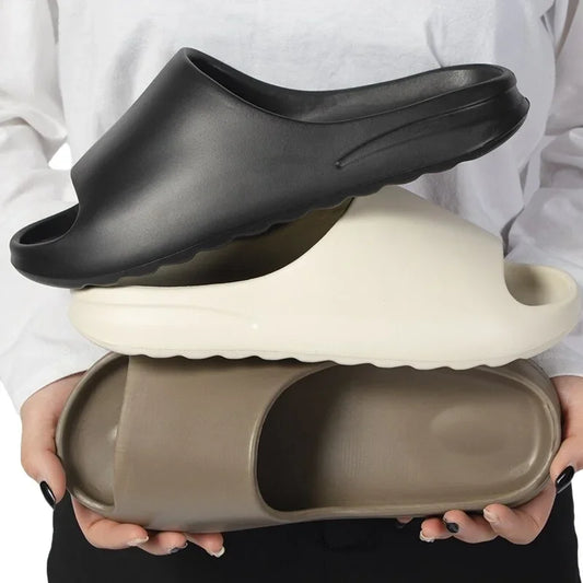 men Soft Sole Eva Home Slippers Women Indoor Mute Non Slip Bathroom Slides Woman Lightweight Summer Beach Flip Flops Flat Sandal