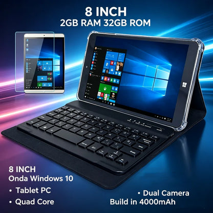 8.0 Inch Newest Sales 64 Bit AR2 Windows 10 Tablet PC Z8300 CPU 1280*800 Pixel Dual Camera Quad Core 8GB DDR3 RAM 128GB EMMC