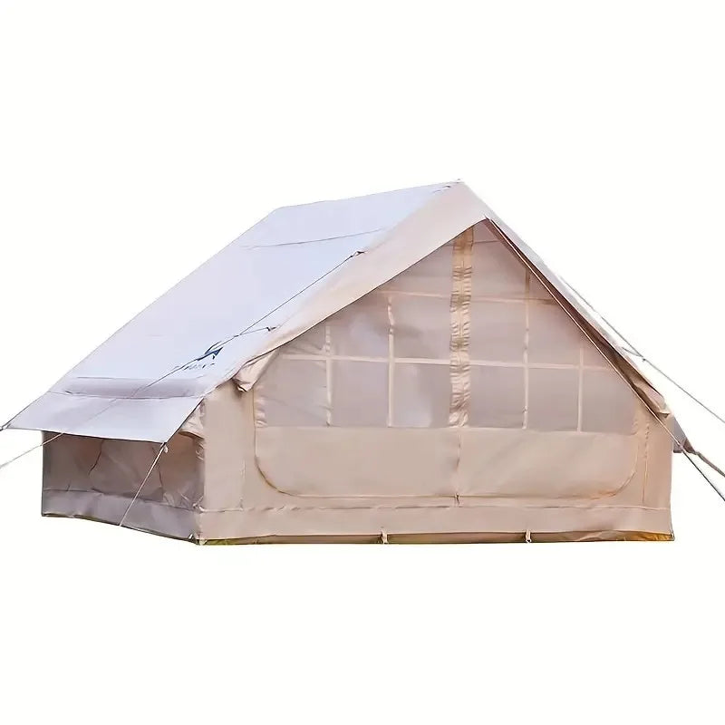 PAKICETUS Luxury Inflatable Camping Tent with Roof Window Easy Setup Portable Tent with Carry Bag for 4-12 People Outdoor Glamping Family Weekend Gatherings