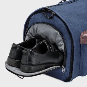 Portable clothing luggage bag, convertible business travel suit handbag, with shoulder strap / weekend daily travel bag