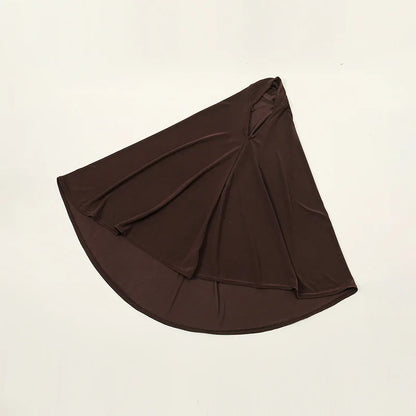 80*90cm Hot Sale Crystal Linen Malay Scarf Fashion Solid Color Pull-On Headscarf