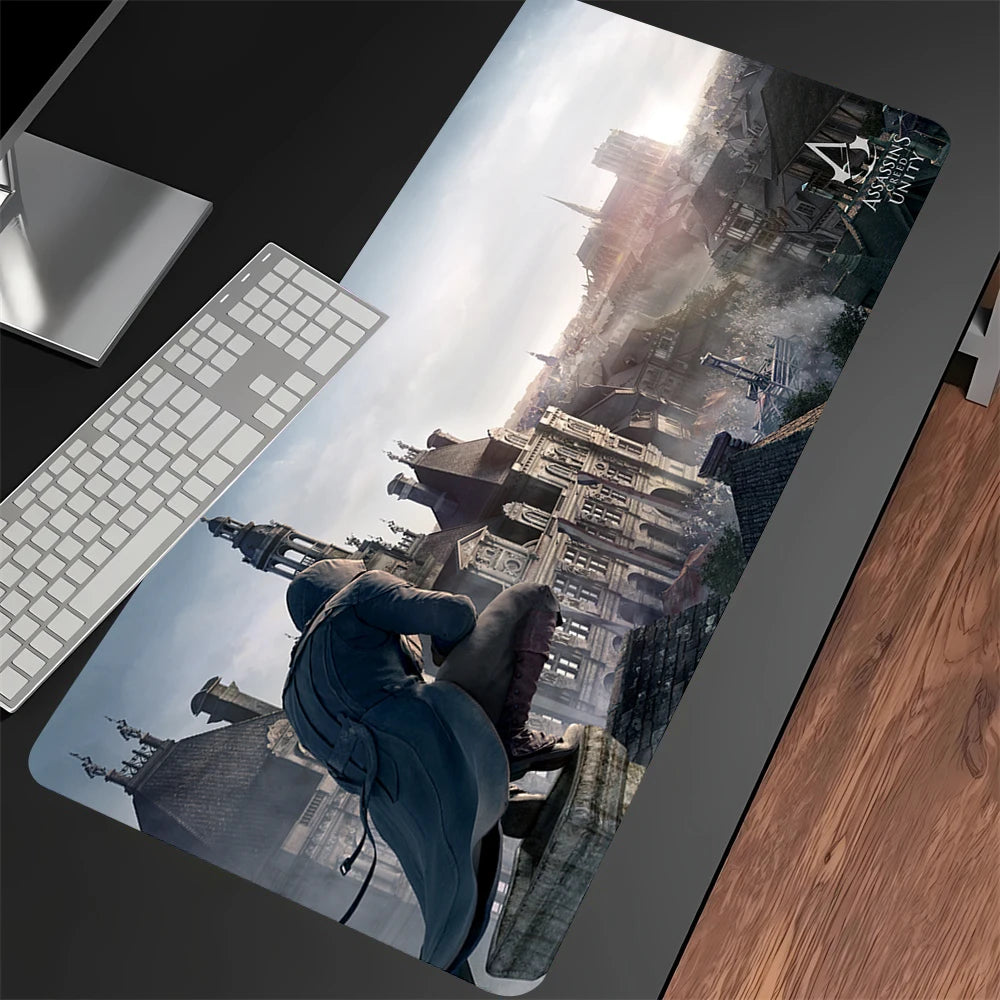 Game Assassin s Creed Mouse Pad Cartoon Lockedge Large Gaming Pad Computer Gamer Keyboard Mat Non-slip Mousepad PC Big Desk Mats