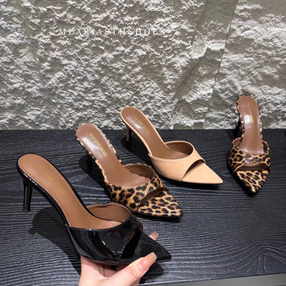 Super-high Heel 12/10/9/7cm Slippers Women Shoes Summer Peep Toe Stiletto Sandals Sexy Party Ladies Shoes Luxury Woman Pumps