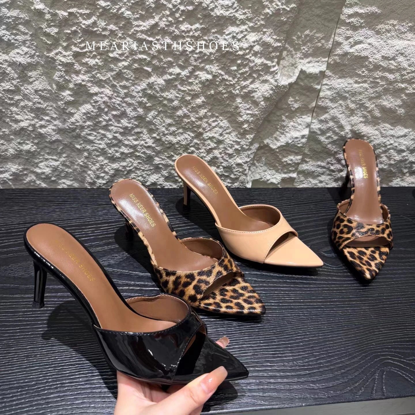 Super-high Heel 12/10/9/7cm Slippers Women Shoes Summer Peep Toe Stiletto Sandals Sexy Party Ladies Shoes Luxury Woman Pumps