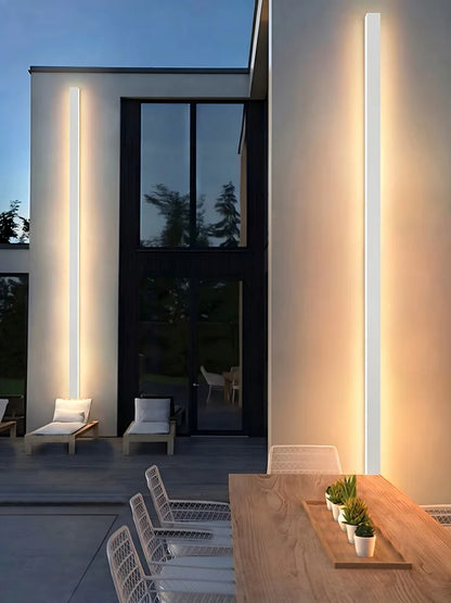 Waterproof LED Wall Light Minimalist LED Outdoor Wall Lamp Black Balcony Terrace Indoors Wall Decor IP65 Outside Garden Lights