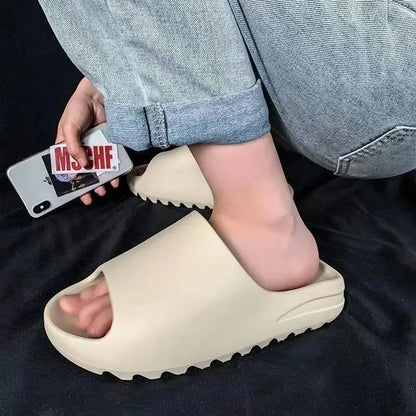 Litfun Fashion Summer Men Slippers Classic Thick Sole Coconut Shoes Women Casual EVA Flat Slippers Unisex Outdoor Beach Sandals