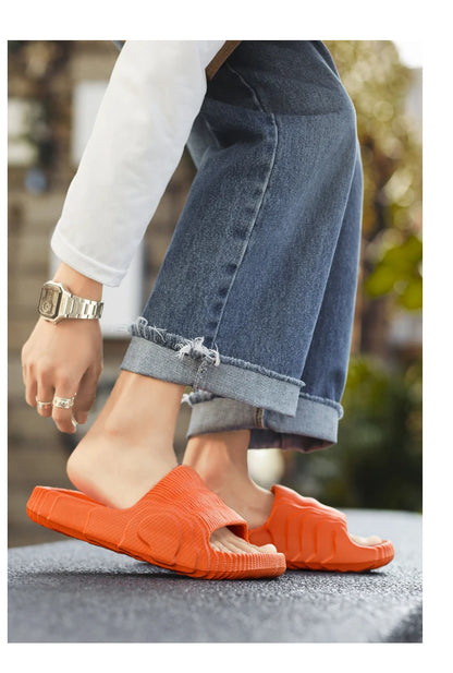 Summer Lightweight Beach Slides For Men Women Non Slip Soft Sole Solid Color Casual Sandals Couple Outdoor Slippers
