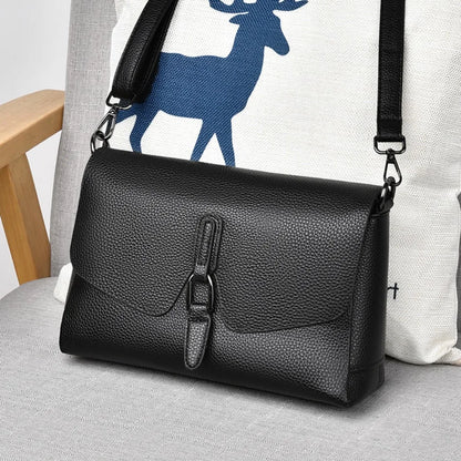 100% Genuine Cowhide 3 layers Shoulder Bag For Women Ladies Designer Soft Crossbody Bags Luxury High Quality Purses Handbags Sac