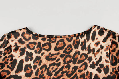 FAGADOER Sexy Leopard Print Bodycon Jumpsuits Women Sleeveless Backless Short Sleeve  Rompers Female Club Party Overalls 2025