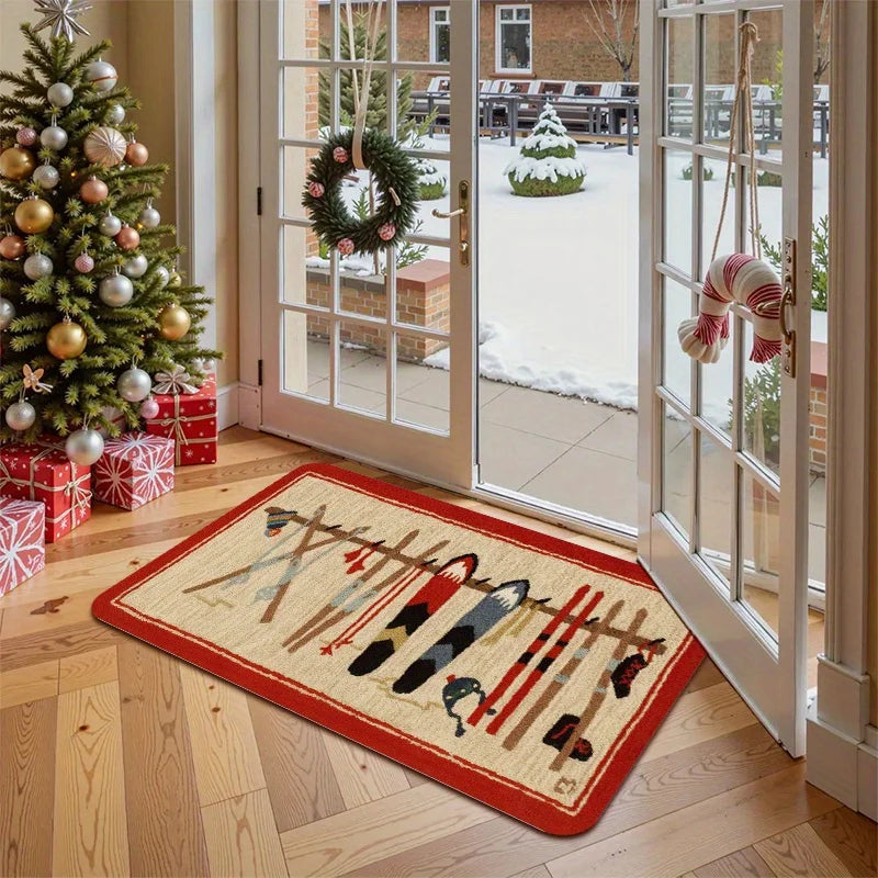 VIKAMA Professional Ski Board Rug Soft and Comfortable Ideal for Living Room, Entryway, and Foyer Home Decor Area Rug