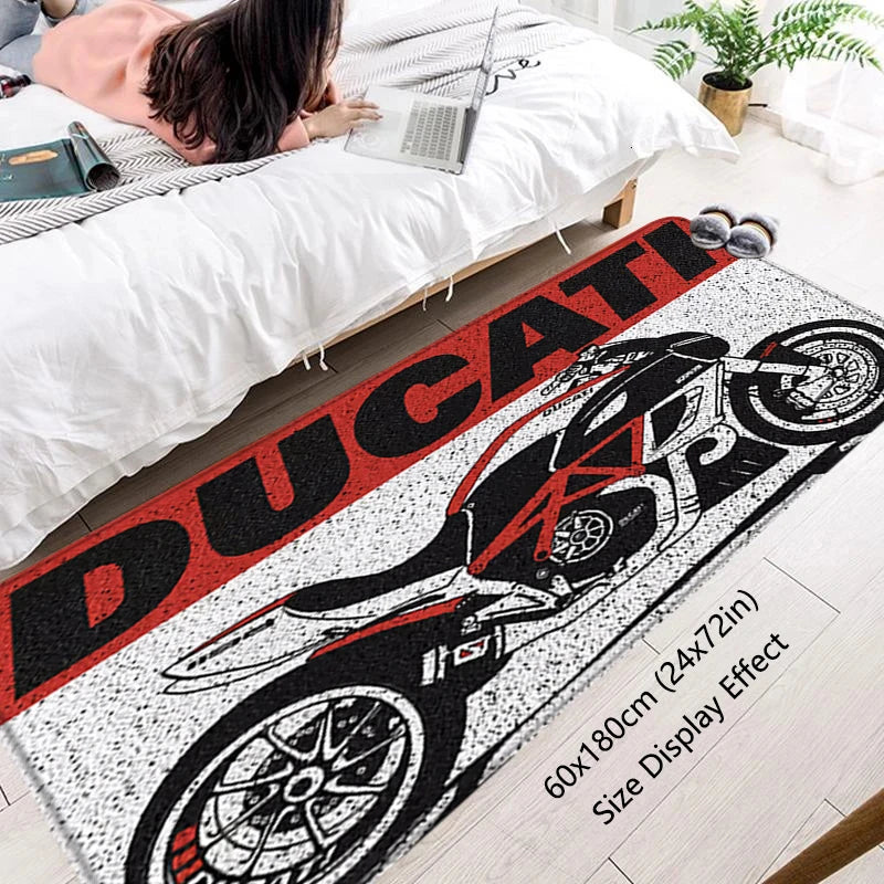 House Entrance Doormat Hallway Carpet Living Room Rugs DUCATIS Motorcycle Foot Carpets Bath Rug Floor Mats Non-slip Home Decor